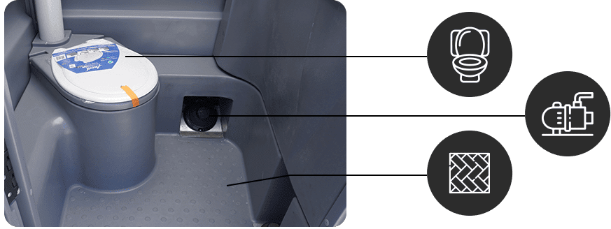Used portable toilets
