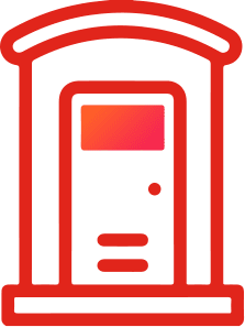 Superior portable toilet icon